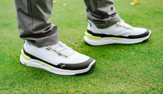 The Puma Ignite Elevate X Golf Shoe on grass