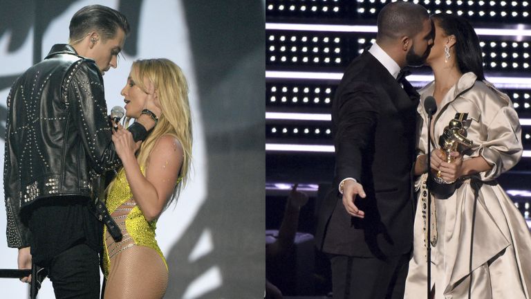 An awkward moment at the VMAs