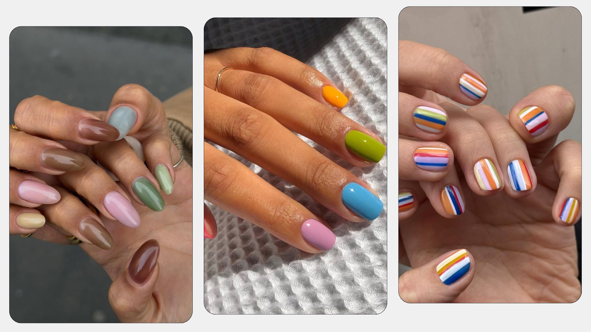 Mix-and-Match Nail Colour Trend