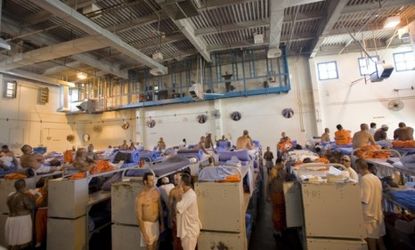 Inmates packed into the California state prison in Los Angeles County: On Monday, the Supreme Court ordered the release of more than 30,000 California inmates, to relieve overcrowding.