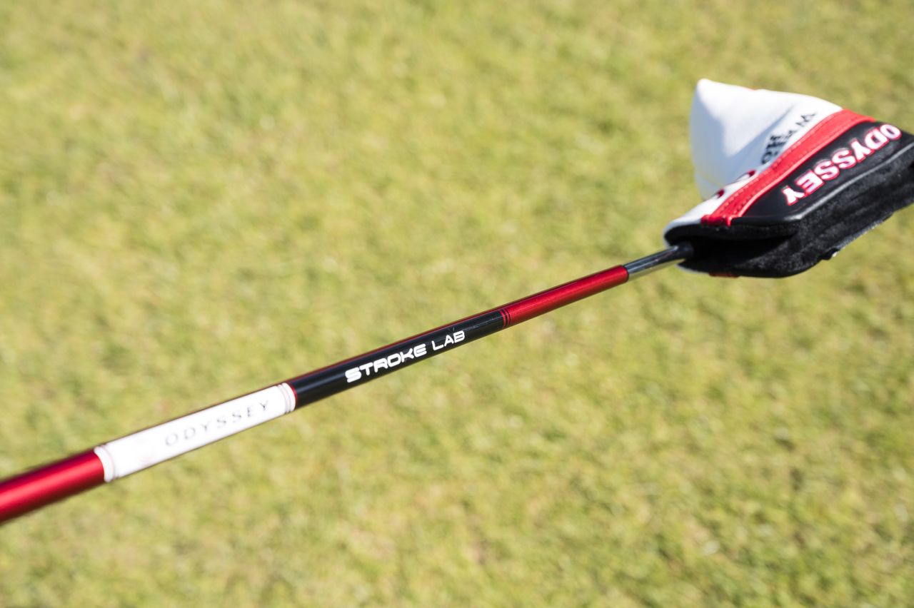 The shaft of the Odyssey White Hot OG 5 Putter