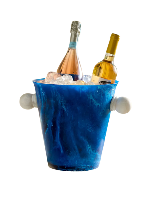 Blue Resin Ice Bucket