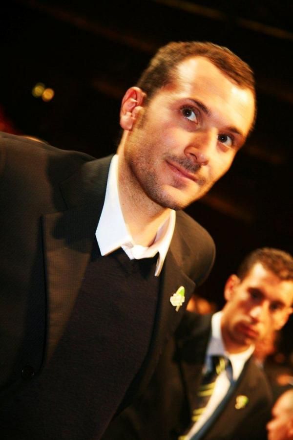 Ivan Basso skipped the tie in favor of a vest.