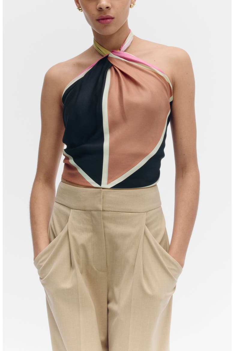 Printed Square Silk Scarf