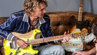 Justin Hawkins Atkin signature guitar