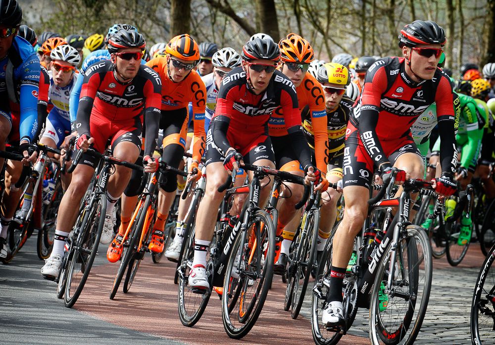 Loic Vliegen, Dylan Teuns and Rick Zabel Rick of the BMC Racing Team
