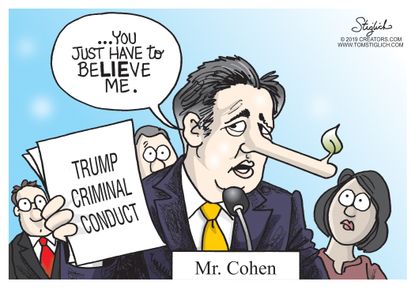 Political&amp;amp;nbsp;Cartoon&amp;amp;nbsp;U.S. Trump Michael Cohen testimony House committee