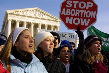 Anti-abortion activists in Washington