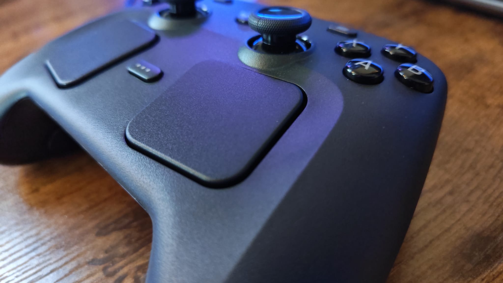 The right trackpad of the Steam Controller
