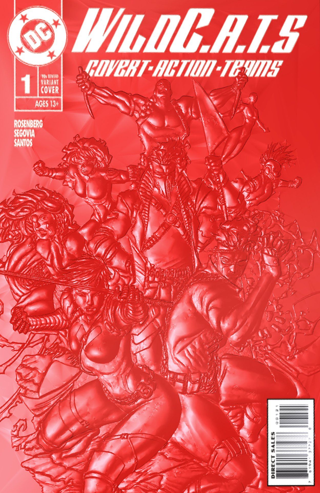 WildC.A.T.s #1 '90s embossed cover