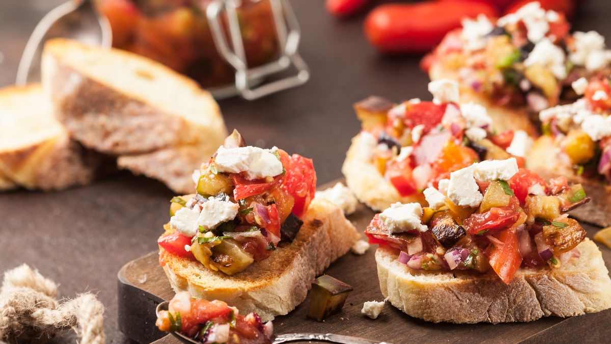 Goats cheese bruschetta Real Homes