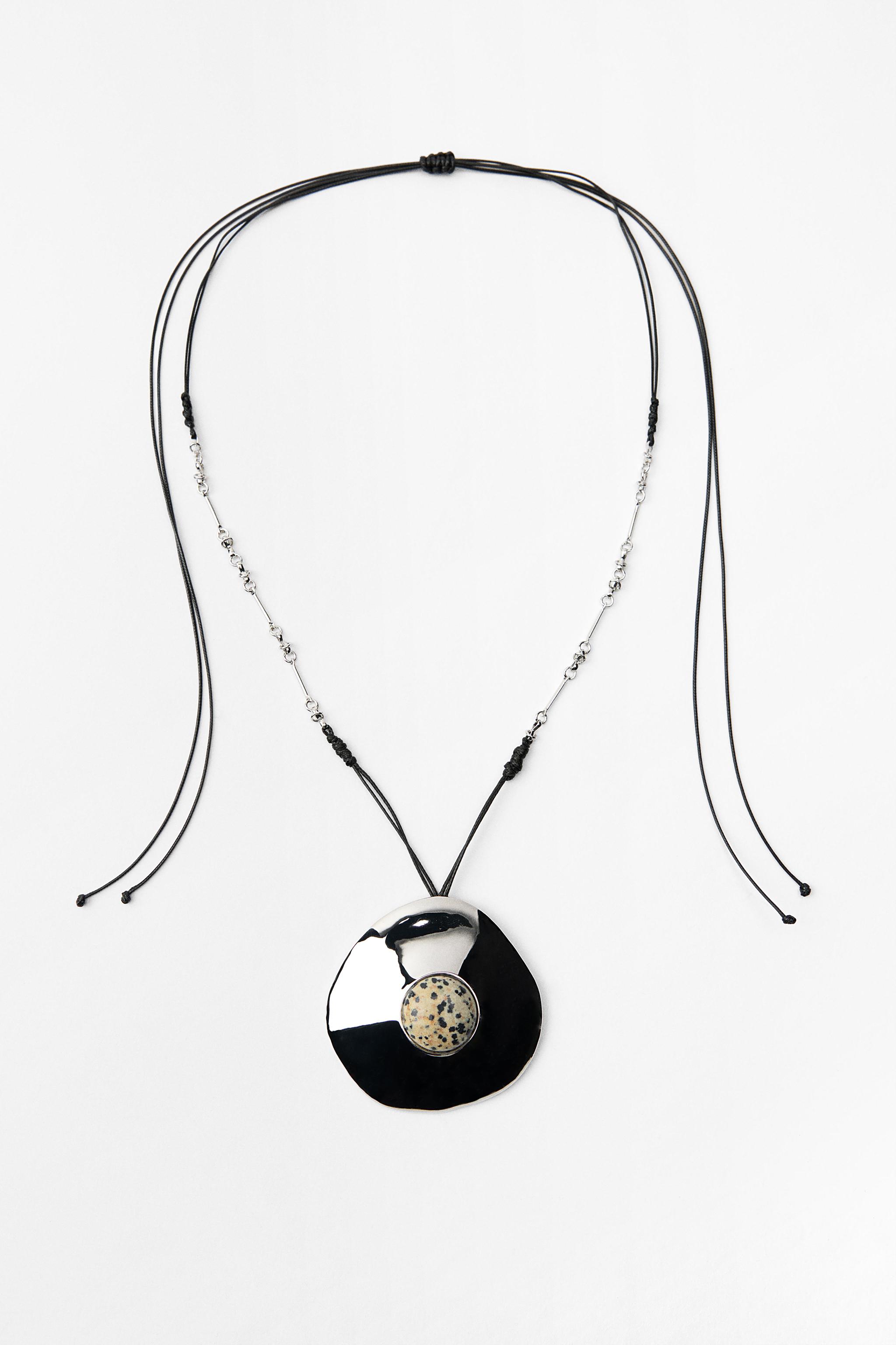 Zara, Stone Cord Necklace