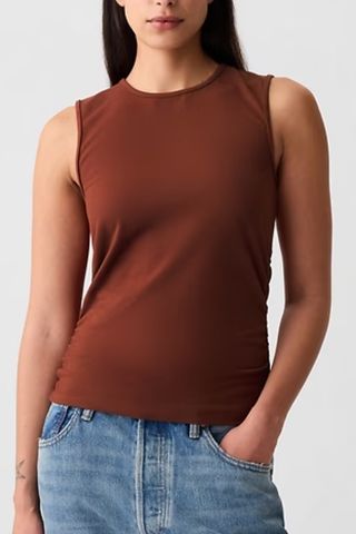 Compact Jersey Cropped Tank Top