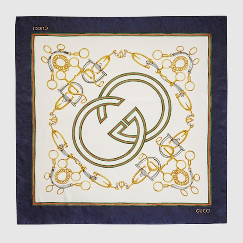 "your Majesty" Printed Silk Carr&amp;eacute;