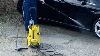 Washing a car with the Kärcher K4 Premium Power Control Pressure Washer