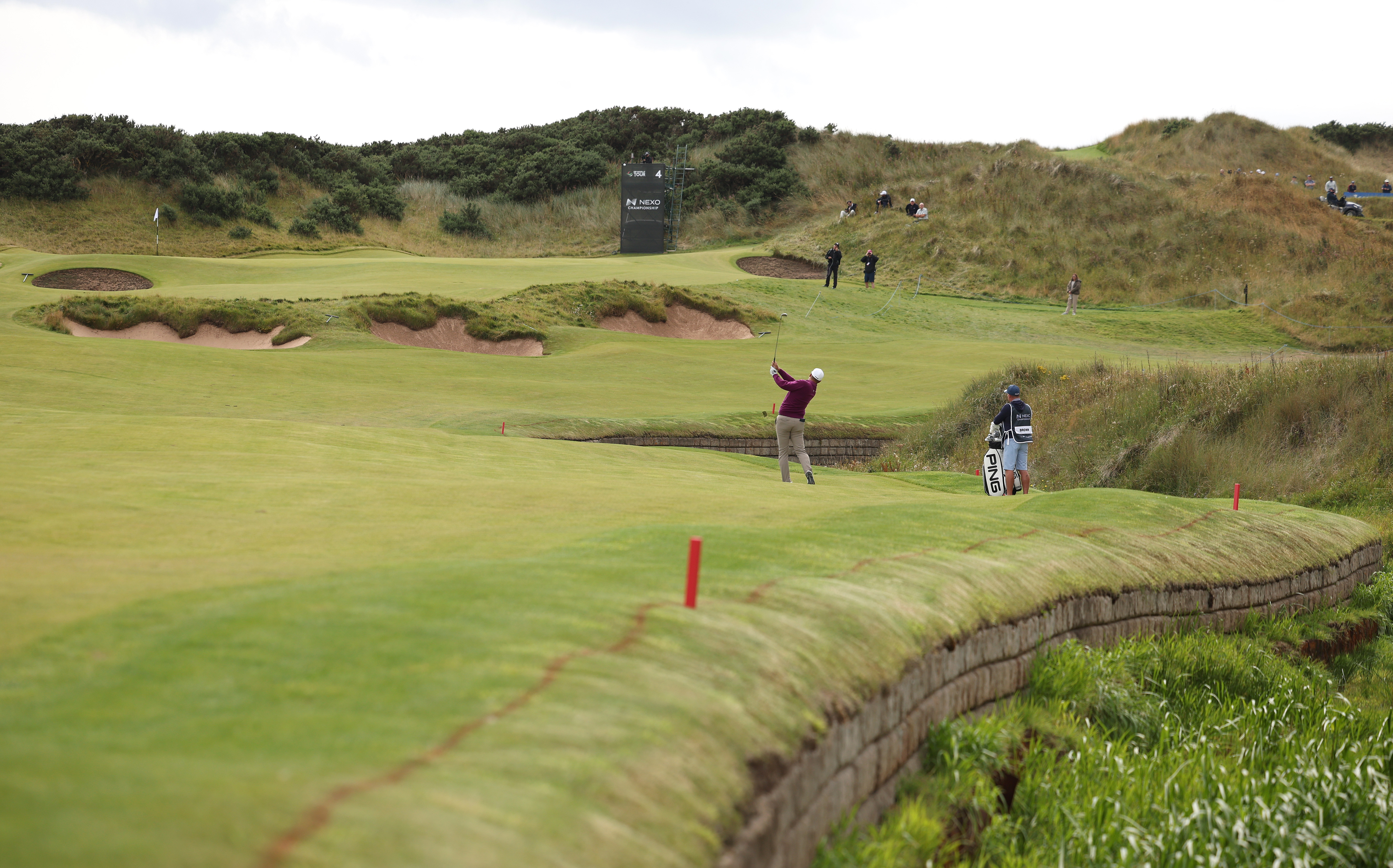 A general shot of Trump International Golf Links in Scotland's Old Course during the 2025 Nexo Championship