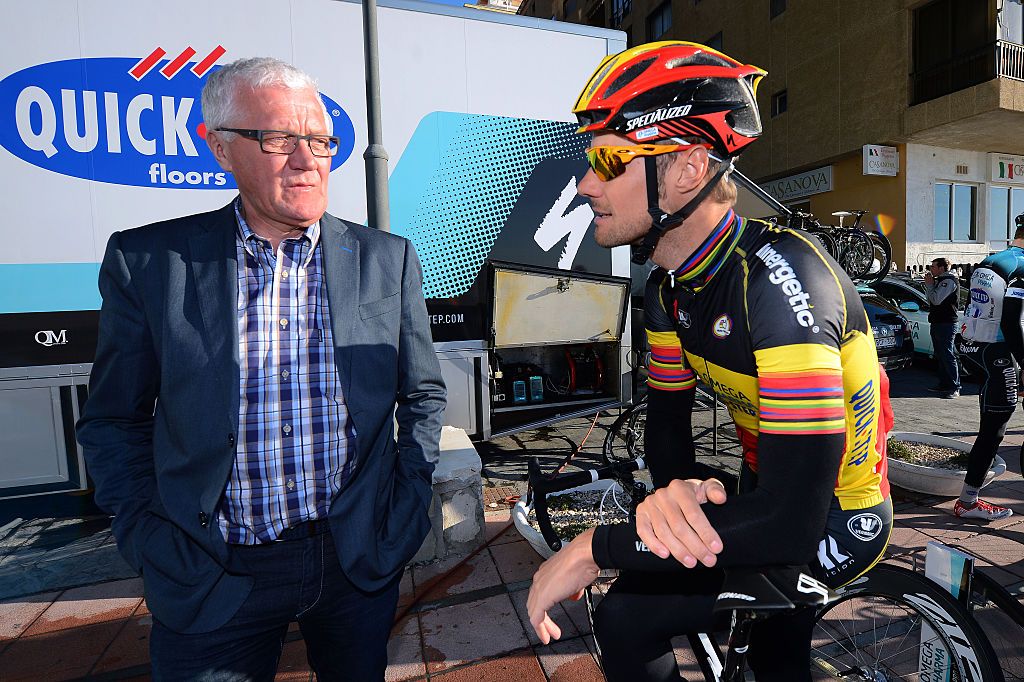 Cycling : Training Team OPQS 2013
Patrick LEFEVERE (Bel) CEO Manager / Tom BOONEN (Bel)/
Team Omega Pharma Quick-Step (Bel)/ Entrainement / Ploeg Equipe /(c)Tim De Waele