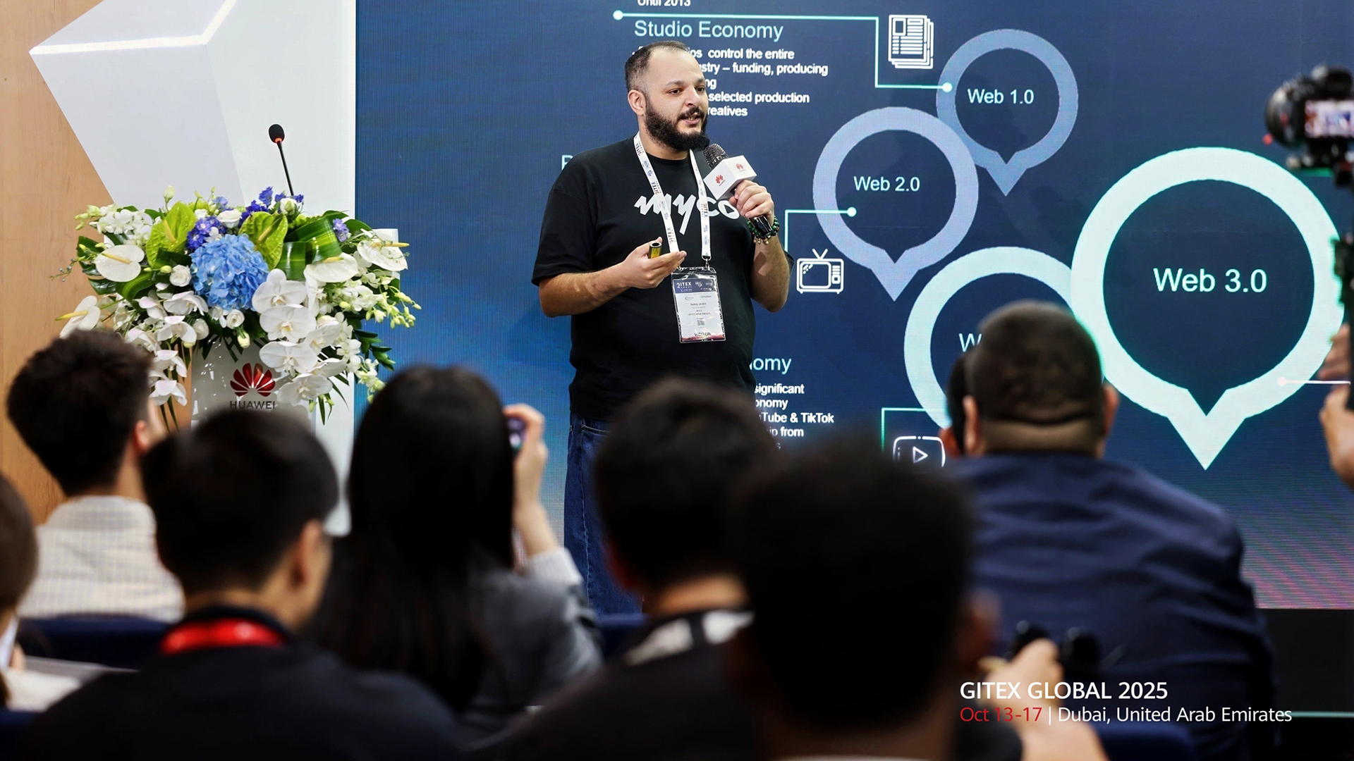 Tariq Jaser, co-founder and chief marketing officer at myco at Gitex Global 2025