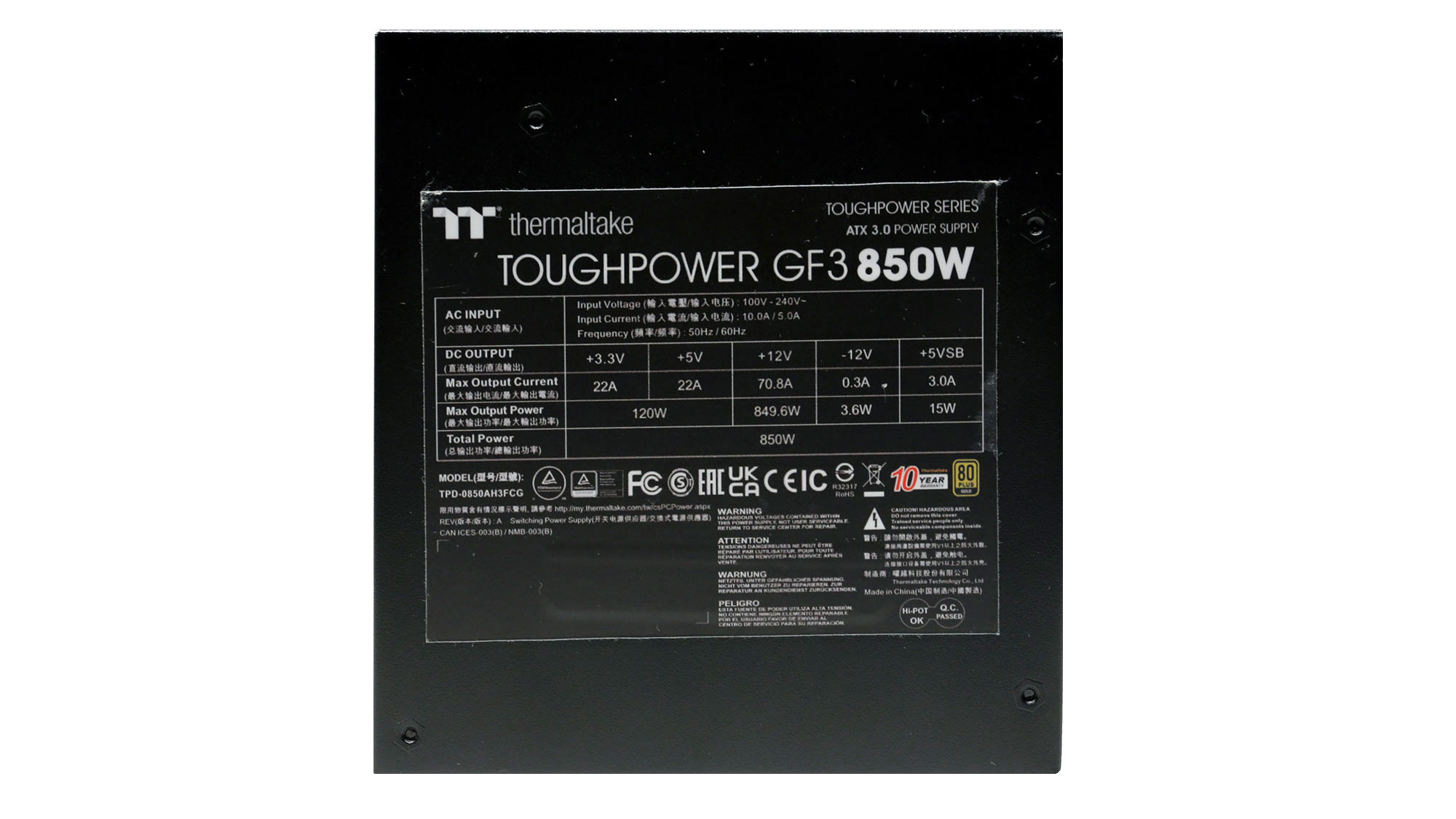 Thermaltake Toughpower GF3 850W