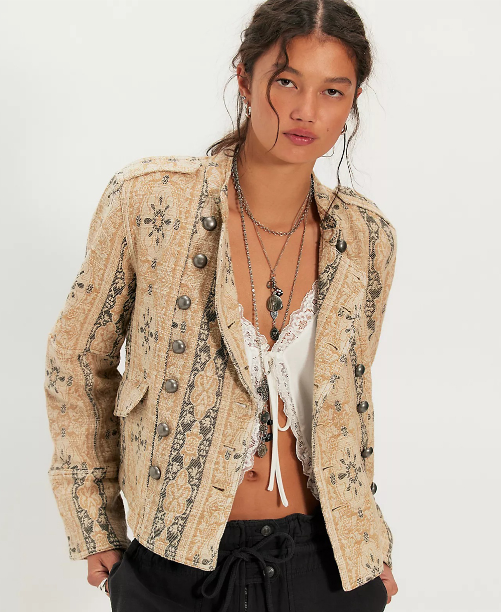 Free People, Lotty Jacquard Jacket