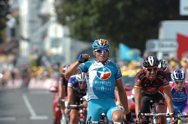Pierrick Fedrigo (Bbox Bouygues Telecom) celebrates his third career stage win in Pau.