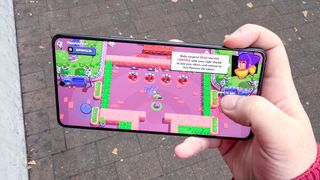 The Asus ROG Phone 9 Pro playing Brawl Stars