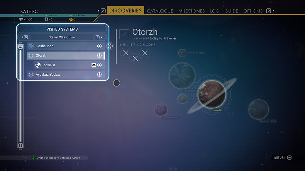 You can now filter out planets on the map that you've already visited.