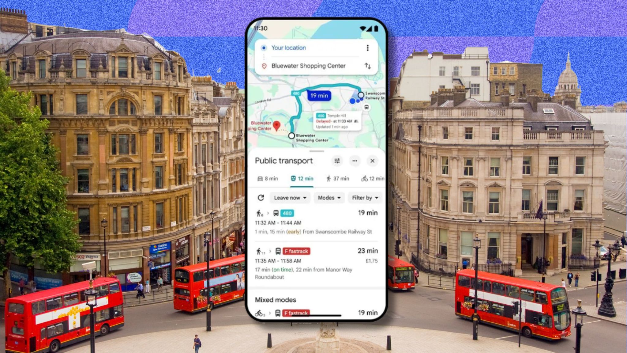 Google Maps bus update