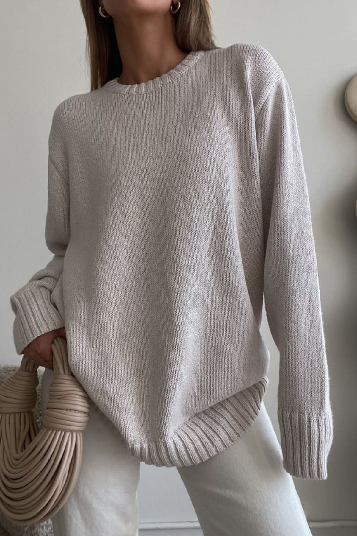 gray sweater