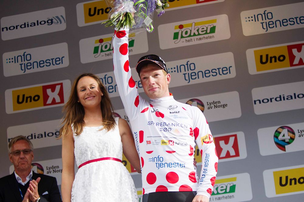 Robinson Vegard Bugge in polka dots.
