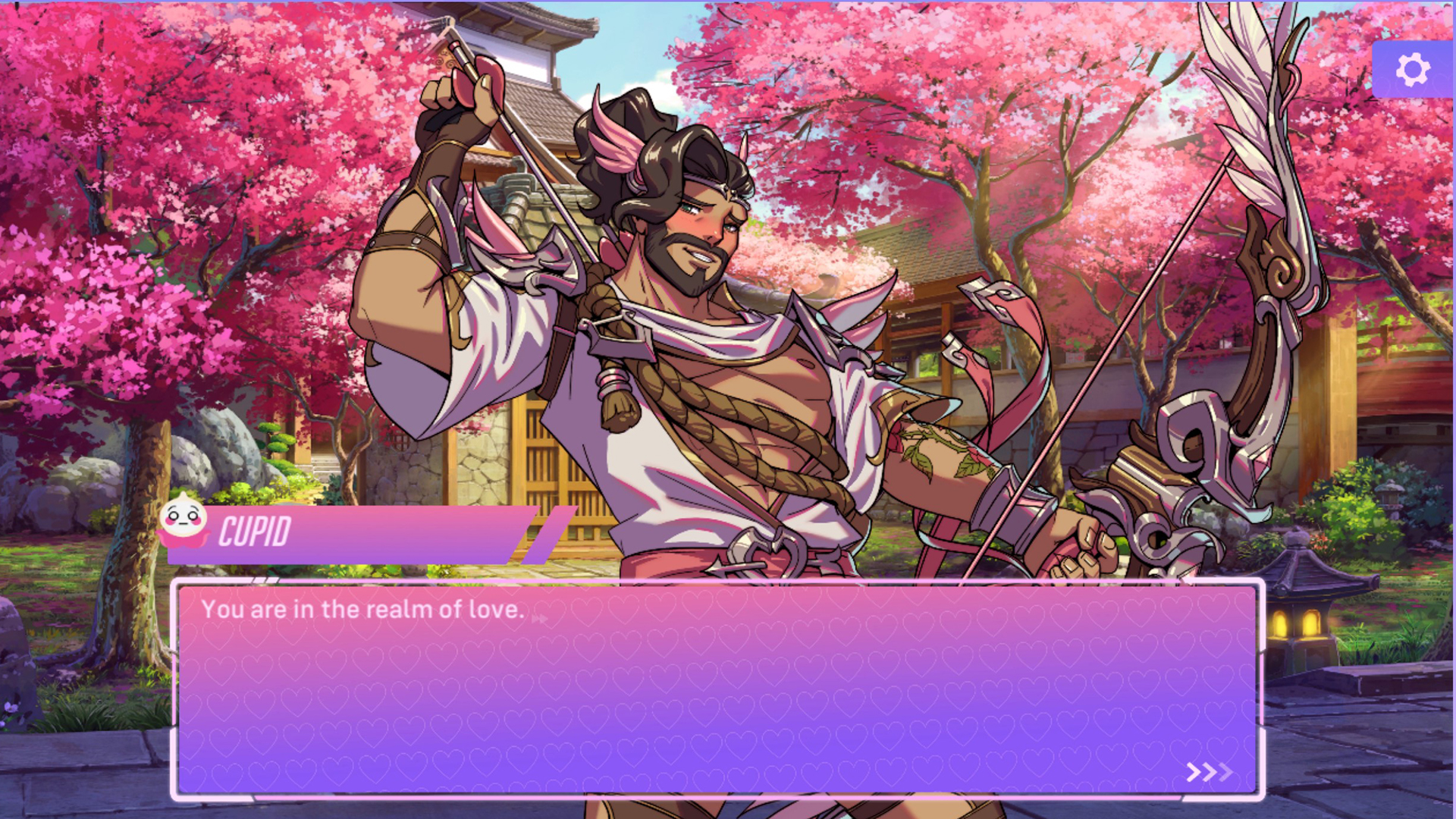 Overwatch dating sim - Cupid Hanzo dialogue on a date