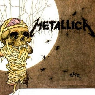 The artwork for Metallica's One single