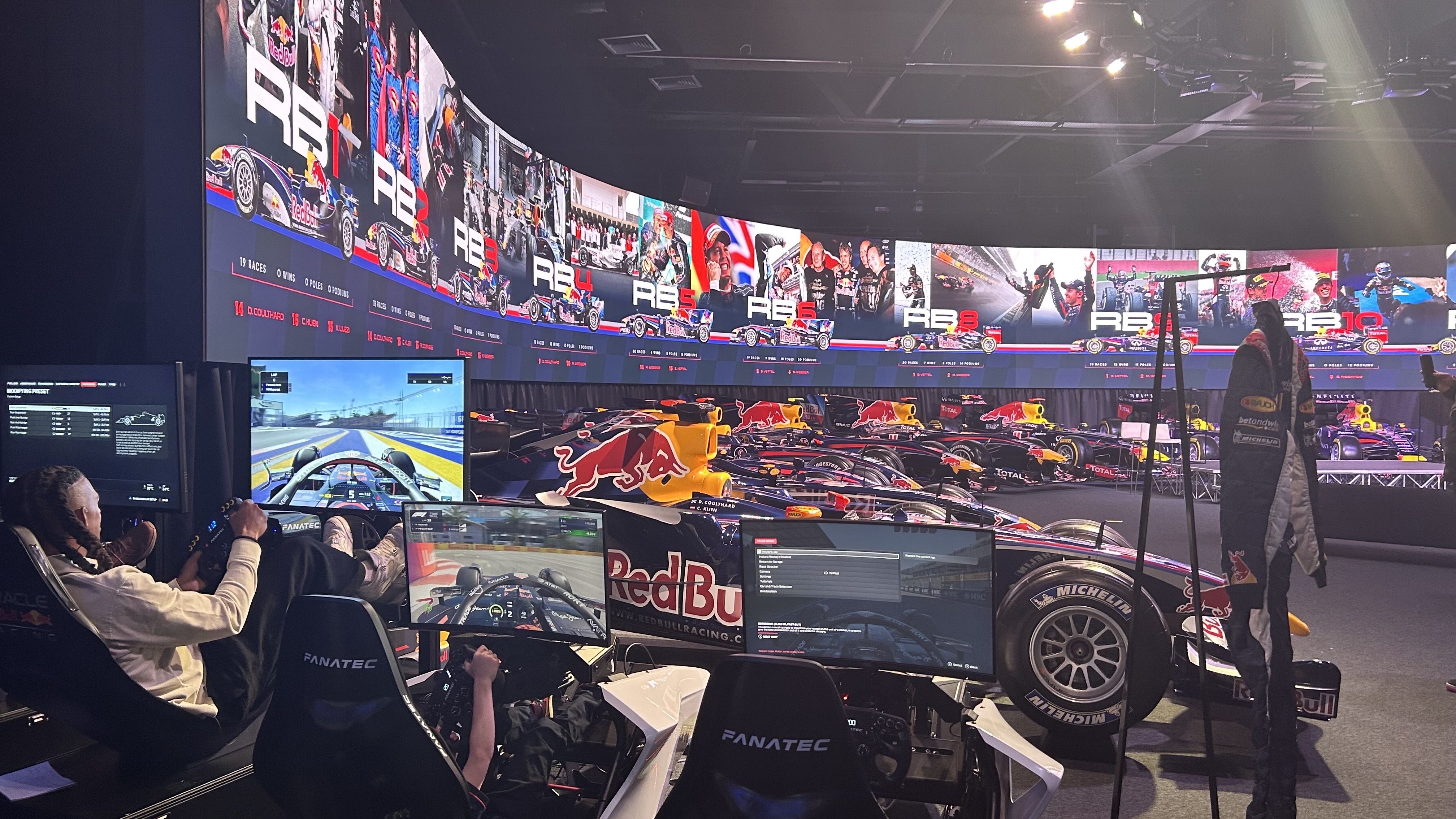 Sim racing at Red Bull HQ