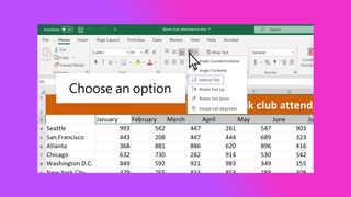 How to make text vertical in Excel
