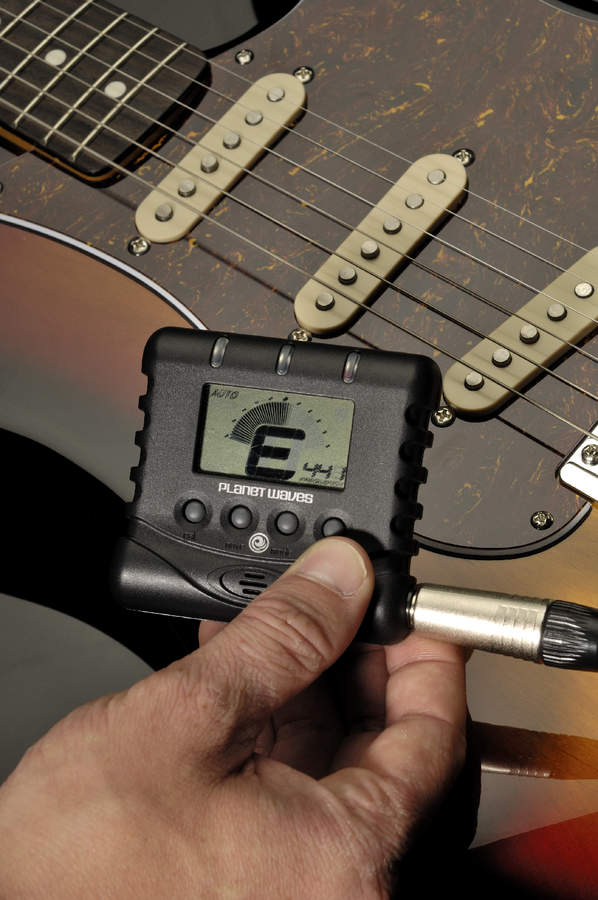 Tuning a guitar