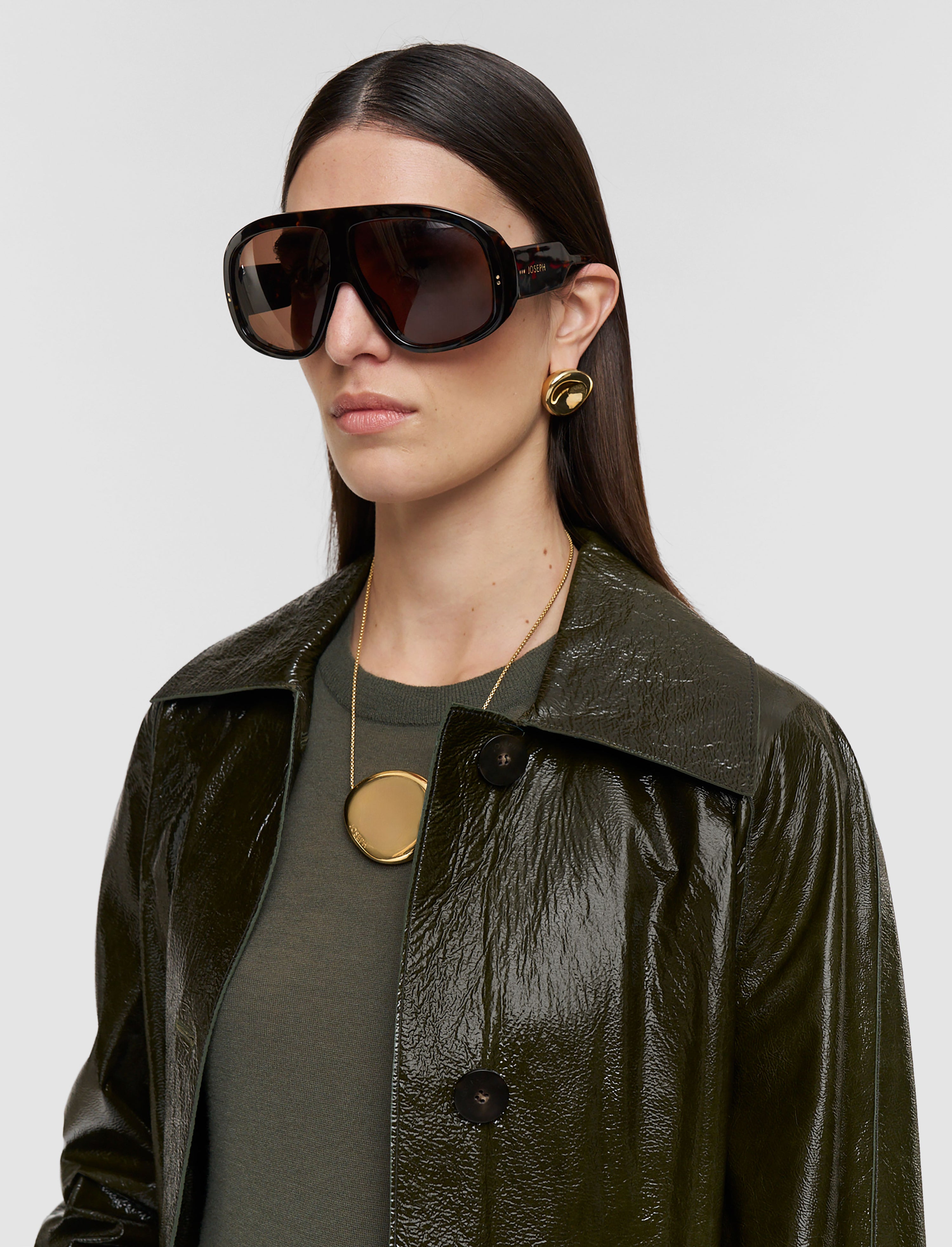joseph atlas oversize aviator sunglasses