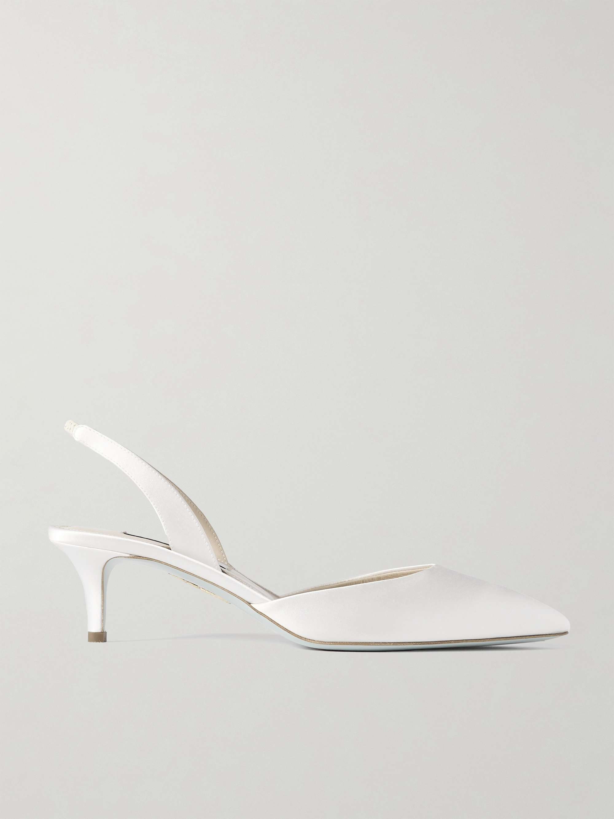 So Nude 50 Satin Slingback Pumps