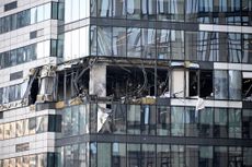 Office building in Moscow hit by drone