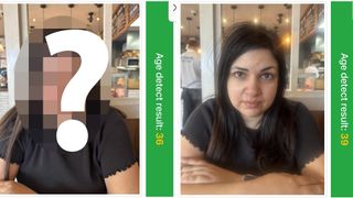 Question mark over face which is younger