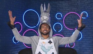Kyland Young in a donkey suit Big Brother CBS Season 23