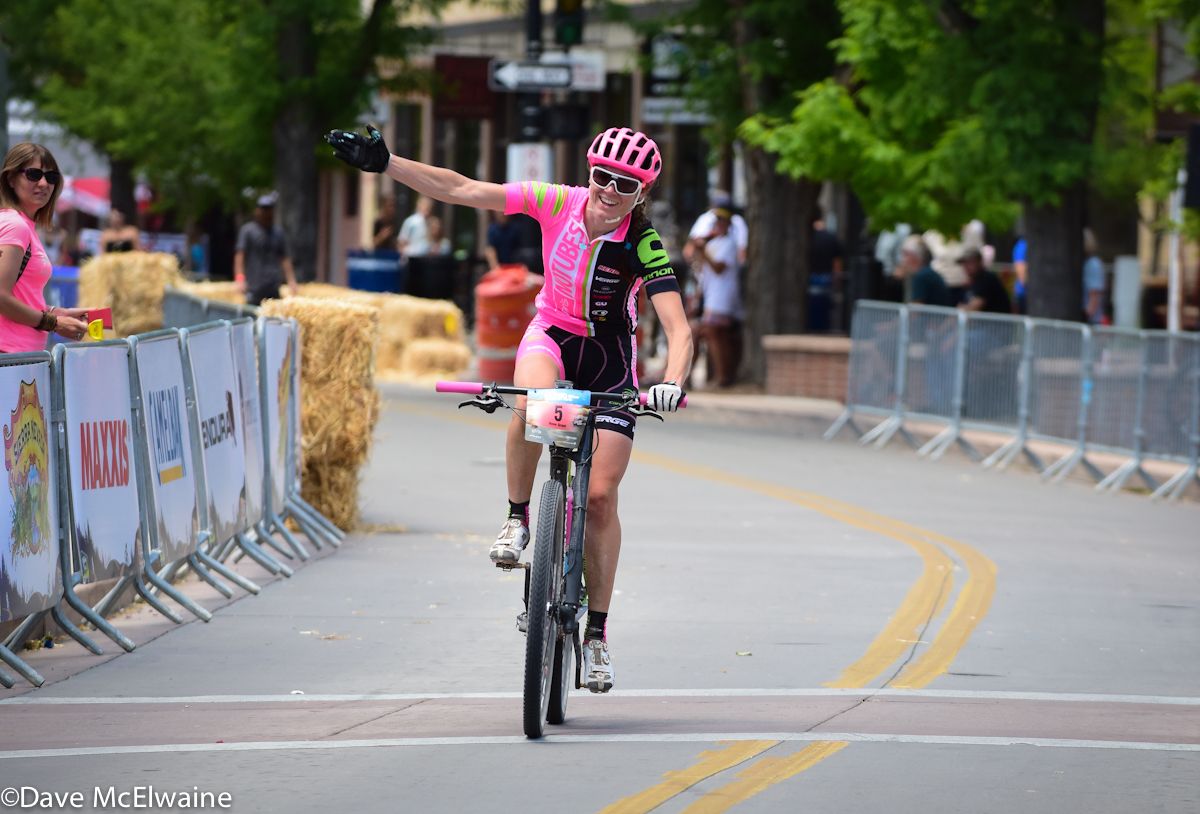 Rose Grant (Stan&rsquo;s NoTubes) was quite happy with her second place finish