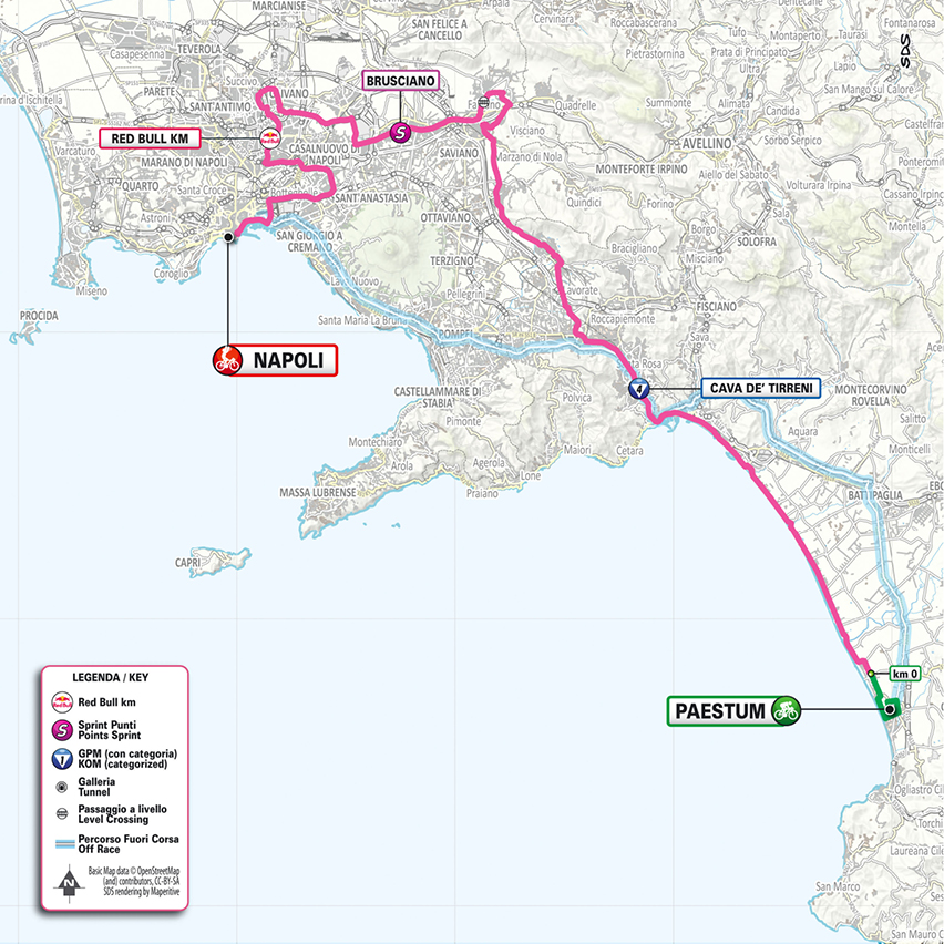 Route information for the 2026 Giro d'Italia