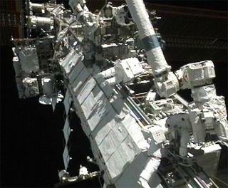 Record-Setting Spacewalk at Space Station Falls Short on Repairs