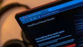 OnePlus AI music studio signup page