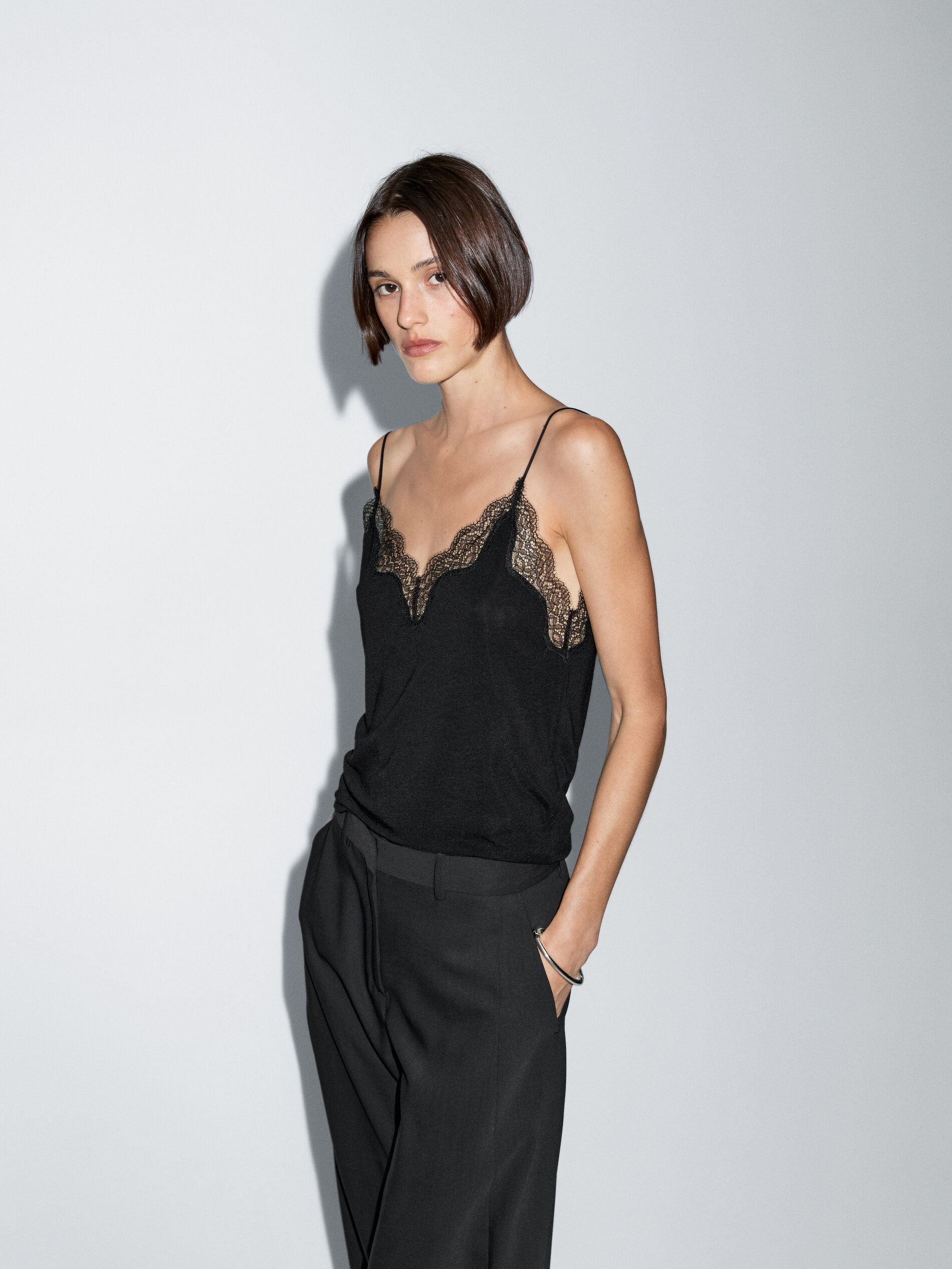 Camisole Top With Lace Detail