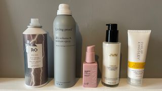 Selection of the best hair styling products we tested for this guide