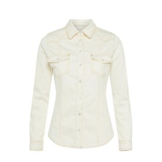 Karen Millen white denim shirt
