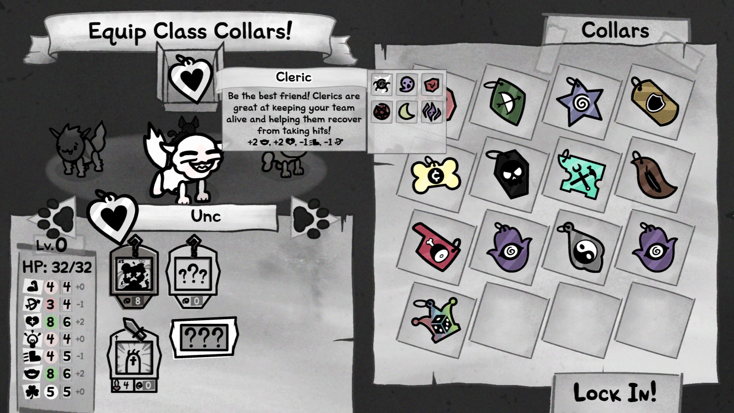 Mewgenics Cleric collar