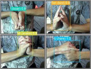 Naruto hand signals detected by AI