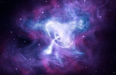 Scientists analyzed the Crab Nebula, which is expanding debris from the explosion of a massive star.